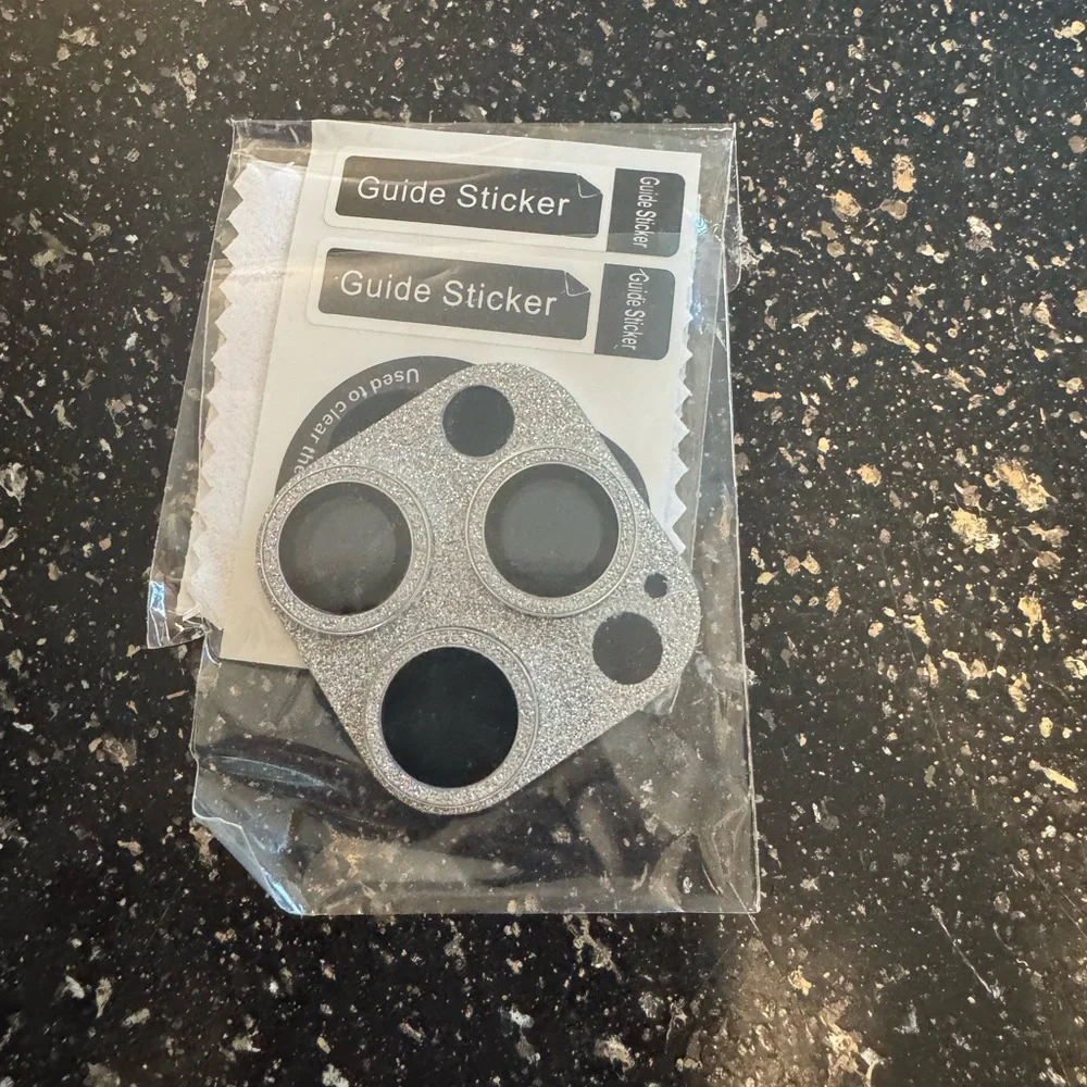 Glitter Lens Shield for iPhone 15 pro max